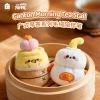 Keqi Family plush companion pen, creative pendant, keychain, decorative item, stationery 8512 Cantonese morning tea doll, gel pen, student supplies, high appearance level, easy-to-write stationery, trendy and good for young people full image